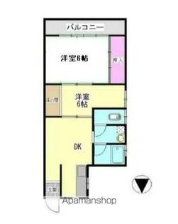 ドルフィン藤塚【204号室】の間取り
