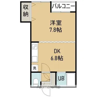 メゾンパティオ松風町【502号室】の間取り