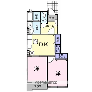 ナウエルⅣ【1階】の間取り