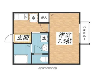 ノースヴィレッジⅢ【201号室】の間取り