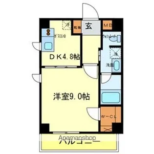 大阪府大阪市東住吉区東田辺3丁目【マンション】の間取り
