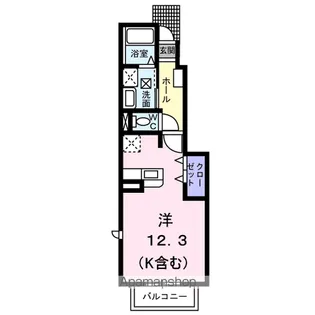 ヌォーヴォ ヴェント【1階】の間取り