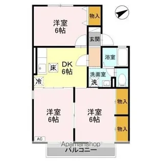 セジュール清栄 A【1階】の間取り