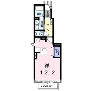 パールオブエビスF【1階】の間取り