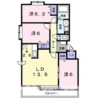 ピースフル三和【2階】の間取り