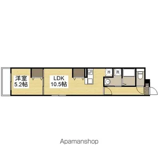 MISTRAL神屋町【401号室】の間取り