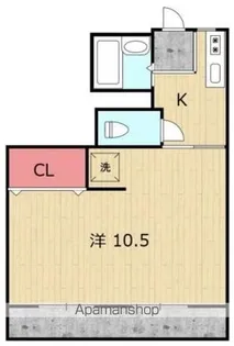 メゾンドシャンメール【3階】の間取り