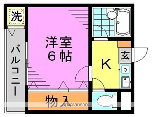ヴァンティアン阿佐ヶ谷【2階】の間取り
