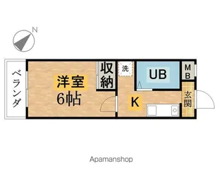 ヒオレ八王子【205号室】の間取り