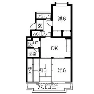 グレース妙慶【2階】の間取り