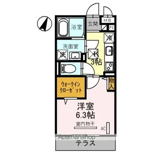 バレンティア【2階】の間取り