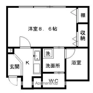 アールズコート本郷【4階】の間取り