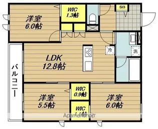 (仮称)川口市新井町メゾン【2階】の間取り