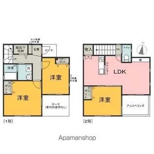 埼玉県飯能市大字笠縫【一戸建】の間取り