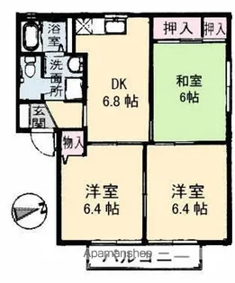 サニープレイス陽光台【1階】の間取り