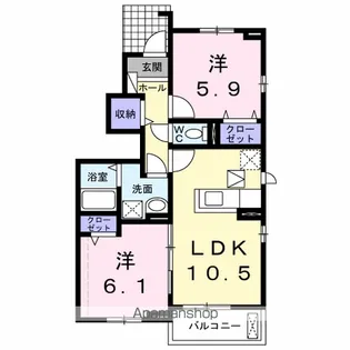 SUN・MARLEN【1階】の間取り