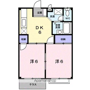 セピアハイツアラキA【1階】の間取り