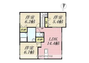 レリッシュハイツ【2階】の間取り