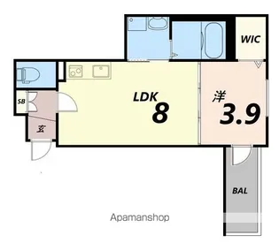 HABITASION京口【104号室号室】の間取り