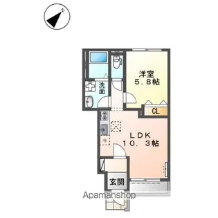 バーラム【1階】の間取り