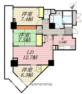イーステージ浜松タワー【17階】の間取り