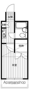 キャトルセゾン清新【3階】の間取り