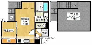 GRANDTIC JM 長束(仮GR長束7)【2階】の間取り
