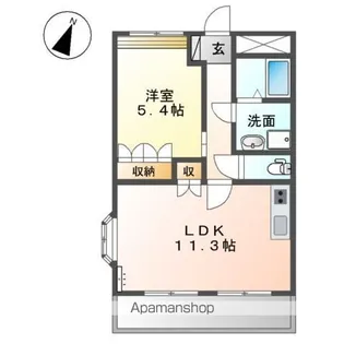 エスポアールⅡ【2階】の間取り