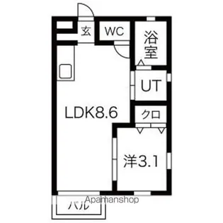 LE GIOIE(レジョイエ)ささしまライブ駅【3階】の間取り