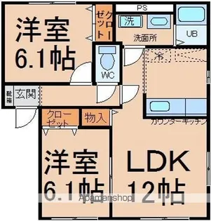 マノワール雅・桜館【2階】の間取り