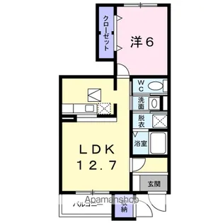 ジャン・ピュールA【1階】の間取り