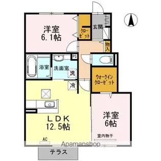 リアン【1階】の間取り