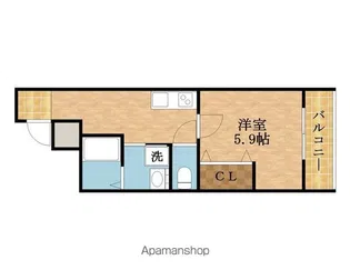 フジパレス城北公園通5番館【2階】の間取り