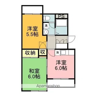 ヒルズオオタケ【1階】の間取り