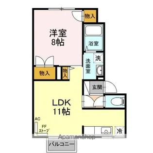メイユールユウ【2階】の間取り
