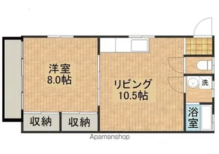 Y’Sコーポ【201号室】の間取り