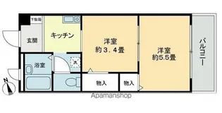 フィネス中屋敷【4階】の間取り