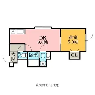グッドライト白石【1階】の間取り
