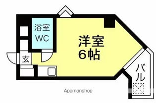 キューブ南武庫之荘3【3階】の間取り