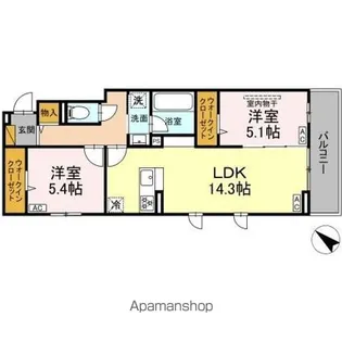 レジデンスヒルトップX XI XI【3階】の間取り