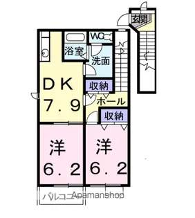 レジデンス24 D棟【2階】の間取り