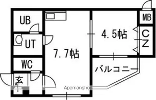 スカイヒルズN15【5階】の間取り