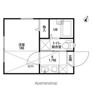 ディアコート篠原【2階】の間取り