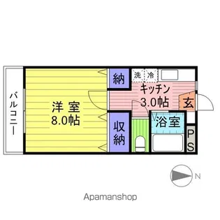 スズキビル【302号室】の間取り
