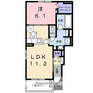 ティアラⅢ【1階】の間取り