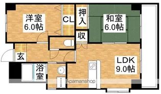 ドムール三国2番館【2階】の間取り