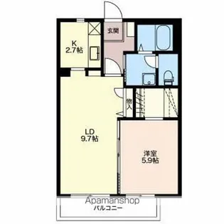 イーストヒルズ【1階】の間取り