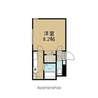 ベルヴィ北里【1階】の間取り