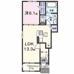 レディアⅢ【1階】の間取り