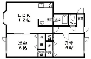 ハイツササキ【2-B号室】の間取り